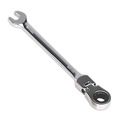 Image of Sealey Premier Flexi Head Ratchet Combination Spanner 8mm
