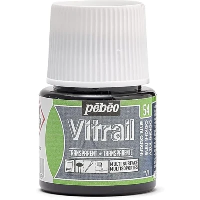 Image of Pebeo Vitrail Paint, Indigo Blue, 45ML