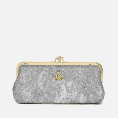 Image of Vivienne Westwood Metallic Double Frame Leather Purse