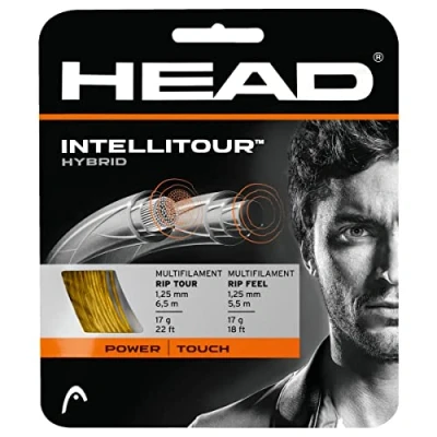 Image of HEAD Unisex&#039;s Set Intellitour 03/04 Racquet String Multi Colour/NT, Size 16