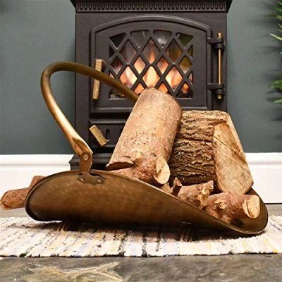 Image of Black Country Metal Works Traditional &#039;Buckley&#039; Steel Log Holder