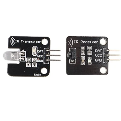 Image of HALJIA Digital 38KHz Infrared IR Receiver Sensor Module with Transmitter Kit Set Compatible Arduino
