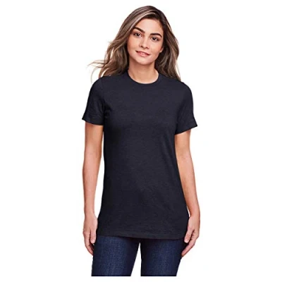 Image of Gildan Softstyle® Women&#039;s CVC T Shirt L Navy Mist