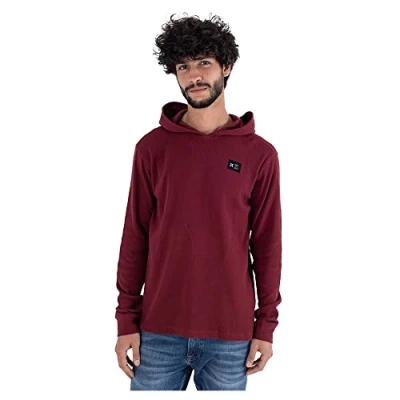Image of Hurley Men&#039;s Waffle Hoodie, Russet, L
