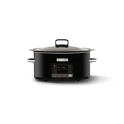Image of Crockpot TimeSelect Slow Cooker Programmable Digital Display 5.6 L (7 People and More) Removable, Suitable for Roasting Meat &amp; Vegetables Black CSC093X