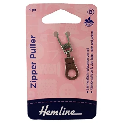 Image of Hemline Zipper Puller, Silver