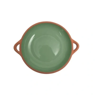 Image of Dexam Sintra Large Glazed Terracotta Tapas Dish Green