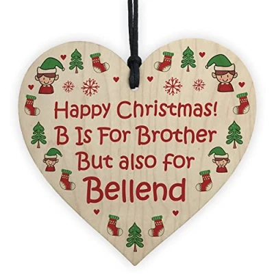 Image of RED OCEAN Funny Christmas Bauble For Brother Novelty Brothers Gift Him Tree Decoration
