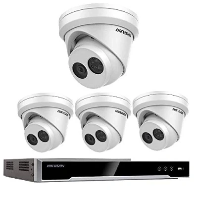 Image of HIKVISION 8MP SYSTEM 4CH CHANNEL NVR 4K UHD IP POE 8 MP MEGAPIXEL CCTV 4X 2.8MM TURRET CAMERA DIGITAL NETWORK KIT OUTDOOR NIGHT VISION NO HDD