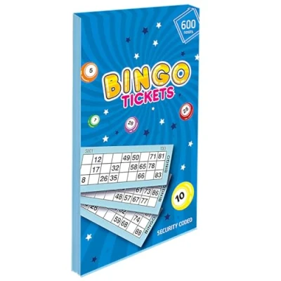 Image of Navoys Bingo Games, Tickets, Traditional Family Game, Educational (600 Tickets)