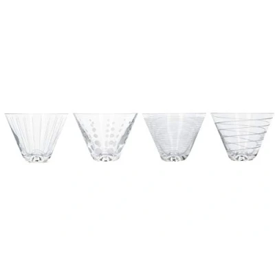 Image of Mikasa Cheers Set Of 4 Stemless Martini Glasses
