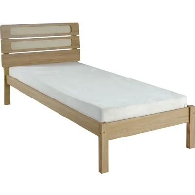 Image of Seconique Santana 3&#039; Bed in Light Oak/Rattan Effect Single