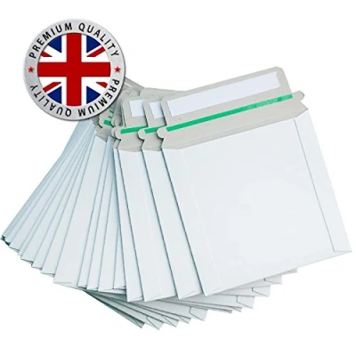 Image of Pack of 50 CD/DVD CARDBOARD Mailer Easy Peel &amp; Seal