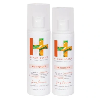 Image of My Hair Doctor Re Hydrate Shampoo (250ml), &amp; Conditioner (200ml) Duo Set for Dry and Damaged Revitalising Argan Oil Enriched Vegan Haircare