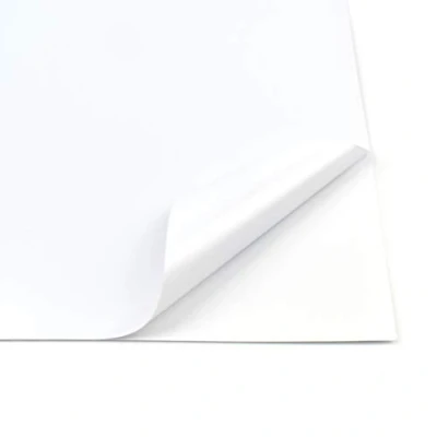 Image of Evergreen Goods 10 Sheets A4 Colour Self Adhesive Waterproof Matte/Glossy Craft Vinyl (Sticky Backed Plastic) for Die Cutting Machines (White (Matte))