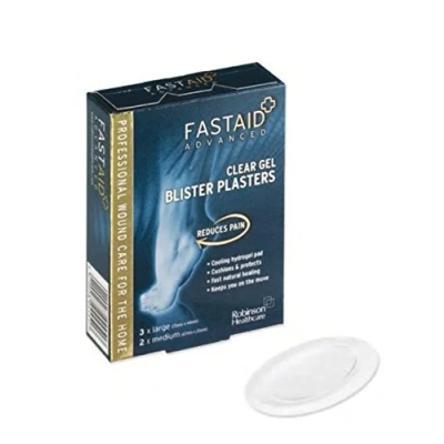 Image of Fastaid 4451 Advanced Clear Gel Blister Plasters, Pack of 5