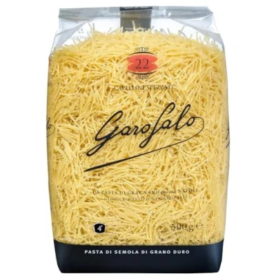 Image of Garofalo Capellini Spezzati Italian Soup Pasta Vegan and Small Shape, 500g (Pack of 1)