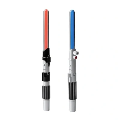 Image of Grupo Erik Star Wars Lightsaber Pen Set Of 2 Darth Vader &amp; Luke Skywalker Ball Pen, Point Black Ink, Ballpoint Gifts, Merchandise