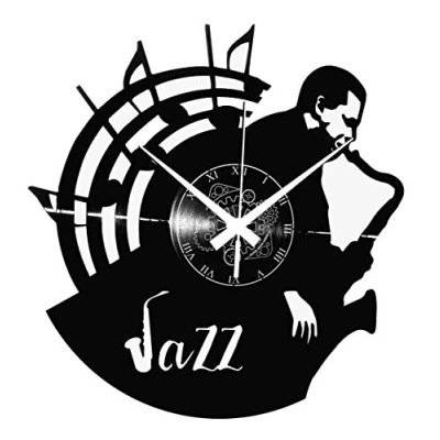 Image of Vinyl Record Clock Vintage Gift Handmade Instant Karma Dance JAZZ Music