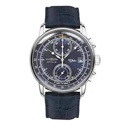 Image of Zeppelin Men Chronograph Quartz Watch with Leather Strap 86703