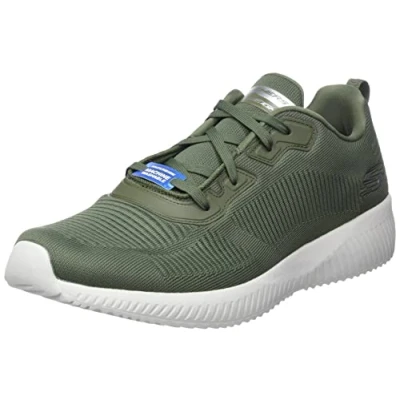 Image of Skechers Men&#039;s 232290 OLV Trainers, Olive Mesh/Trim, 5.5 UK