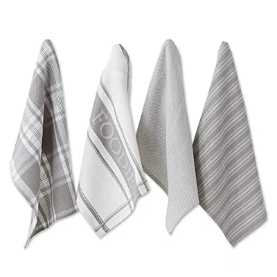 Image of DII Gourmet Kitchen Set, Cotton, Granite, Dishtowels