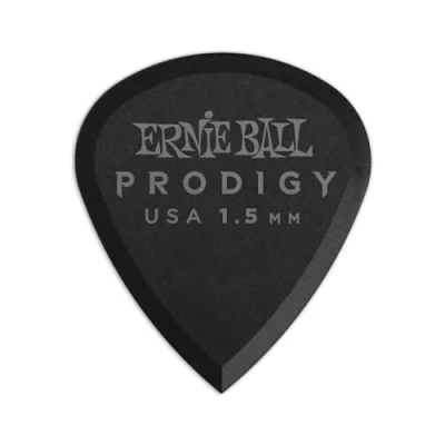 Image of Ernie Ball 1.5mm Black Mini Prodigy Picks 6 Pack