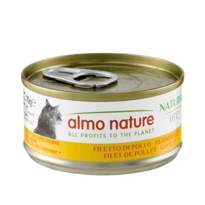 Image of almo nature Mega Pack Chicken Fillet 6 x 70g Cans, transparent