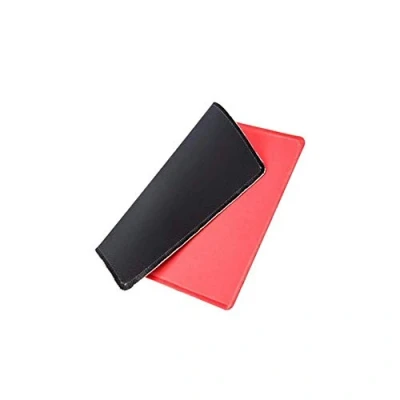 Image of M TK Rollable Mouse Pad with Non Slip Rubber Base, Stitched Edges for long lasting, Smooth Surface Laser and Optical Laptop Computer/Desktop computer, 25cm x 21cm, Red