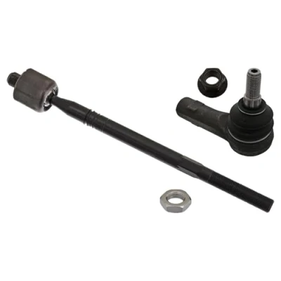 Image of 2H0419804, 7L0422804A Tie Rod FEBI BILSTEIN 37206 Front Axle Right with lock nuts AUDI: Q7, VOLKSWAGEN: Touareg II, Amarok Pickup, I