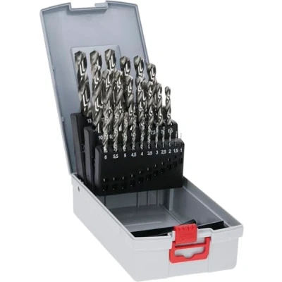 Image of Bosch Professional 25pc. HSS G ProBox Metal Drill Bit Set (for Steel, Ø 1 13 mm, Accessories Driver and Stand)
