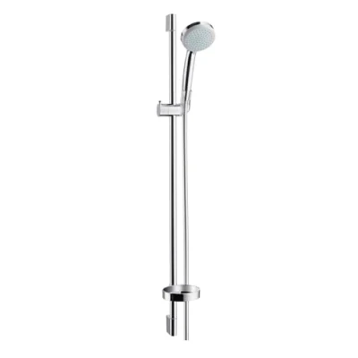 Image of hansgrohe Croma 100 shower set Vario with rail 90 cm and soap dish