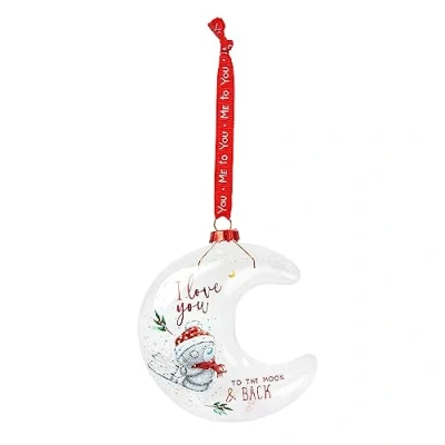 Image of Me to You Tatty Teddy Christmas &#039;Moon and Back&#039; Bauble in a Gift Box Official Signature Collection