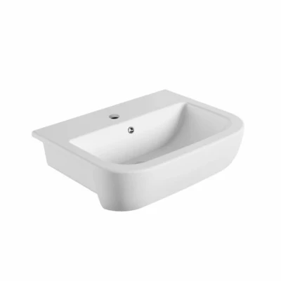 Image of Iflo Rhea Semi Recessed Basin 560mmw X 450mmd 1 Tap Hole Ls10100
