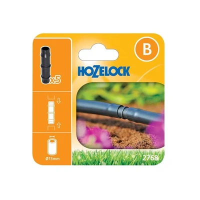 Image of Hozelock Straight Connector 13mm, 5 Pack