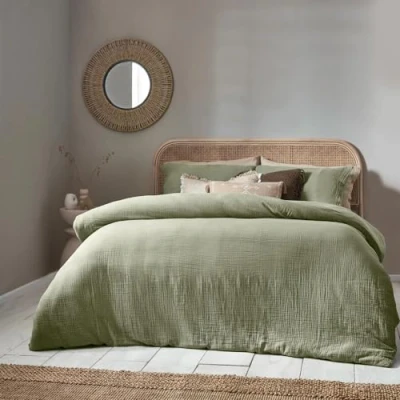 Image of Yard Lark Muslin Cotton Duvet Cover Set