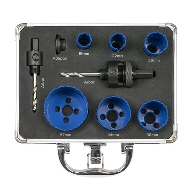 Image of Worksafe Hole Saw Kit 9pc Plumbers
