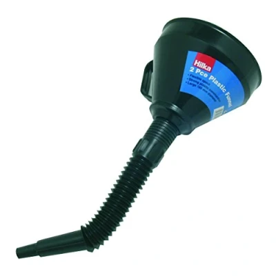 Image of Hilka 84808002 2PCE Plastic Funnel, BlueBlackGreyGreen