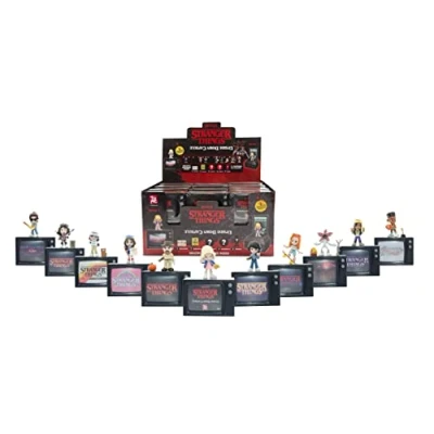 Image of BANDAI Stranger Things Upside Down Capsule Mystery Box Holding Random 6.5cm Figure, Accessories And Card Packs Blind With Merchandise For Gifts