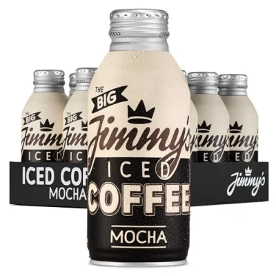 Image of Jimmy’s Iced Coffee The Big Mocha BottleCan™ 12 x 380ml Multipack Cold Chocolate Milk &amp; Arabica Tins Bulk Pack