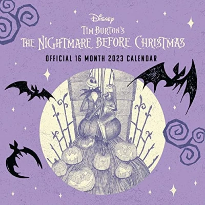 Image of Disney Nightmare Before Christmas Calendar 2023 Month to a View Planner 30cm x Official Merchandise