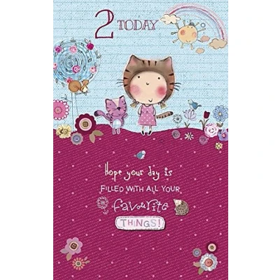 Image of Wishing Well Studios Greetings Card 2nd Birthday