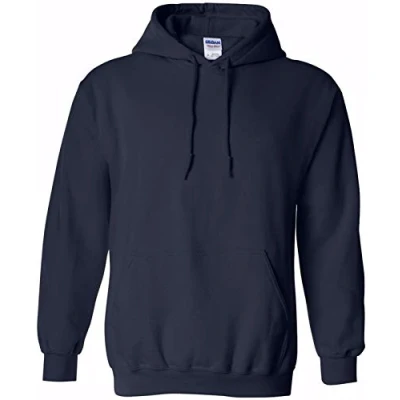 Image of Gildan Heavy Blend Adult Hooded Sweatshirt, Navy Blue, 5XL
