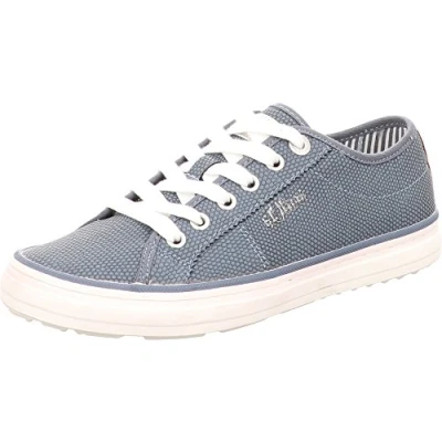Image of s.Oliver 23640, Women’s Low Top Sneakers, Blue (Denim 802), 7.5 UK (41 EU)