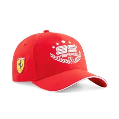 Image of PUMA Scuderia Ferrari 95 Years Cap Rosso Corsa One Size Fits Most