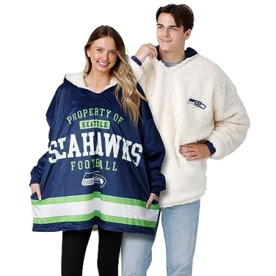 Image of FOCO Seattle Seahawks NFL Reversible Team Color Property of Hoodeez