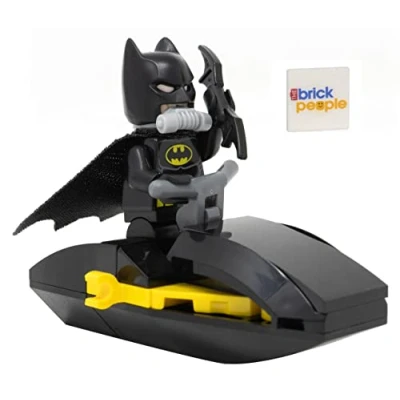 Image of LEGO DC Superheroes: Batman Minifigure with Jet Ski and Bat a Rang