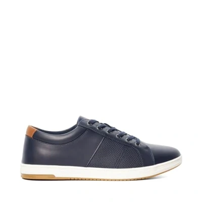 Image of Dune London Mens Trez Lace Up Cup Sole Trainers Navy Size UK 10