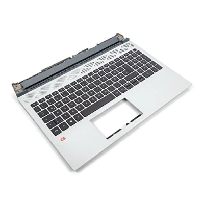 Image of Dell G15 5520/5521/5525 Palmrest &amp; GERMAN Backlit Keyboard 09YDP0 + 05TPPT (WVMKY) Phantom Grey (Renewed)