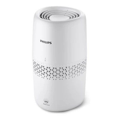 Image of Philips Air Humidifier 2000 Series, NanoCloud Technology, 2L Water Tank, Rooms Up to 31m2, 99% Less Bacteria, Low Noice with 22.5 dB, White (HU2510/10)